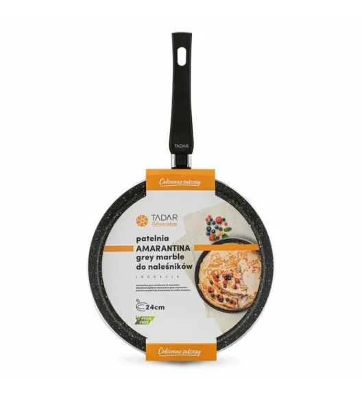 TADAR | PATELNIA AMARANTINA GREY MARBLE DO NALEŚNIKÓW 24CM INDUKCJA