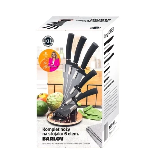 KönigHOFFER KOMPLET NOŻY BARLOV 6 EL. W BLOKU