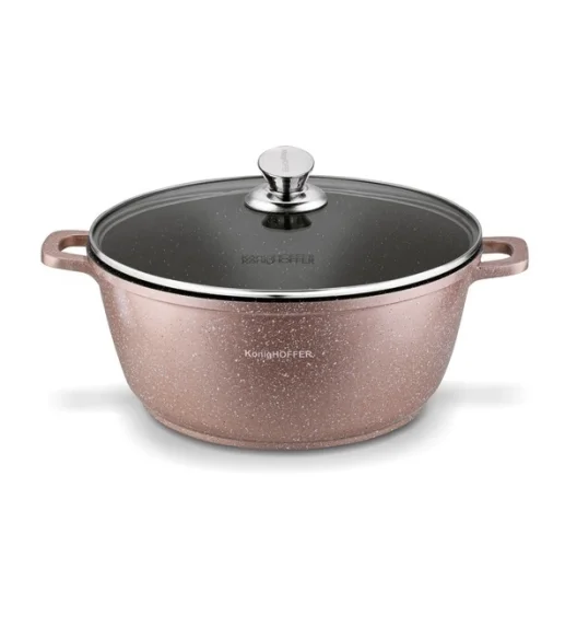 KönigHOFFER KPL.GARNKÓW ALUM. POLLO 8 EL.(16.20.24.28) Z/P ROSE GOLD + 2 NAKŁADKI