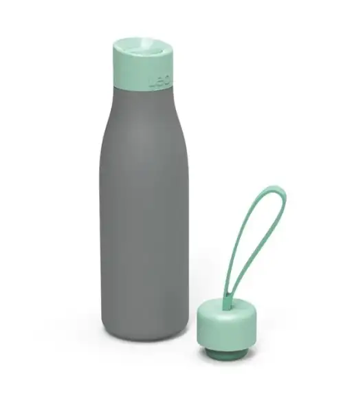 BERGHOFF LEO Butelka termiczna z dwoma nakrętkami 0,5 L, miętowa