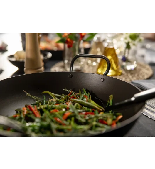 SKOTTSBERG | CARBON STEEL | Naczynie typu Wok 34cm STAL WĘGLOWA