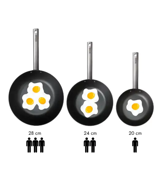 SKOTTSBERG | CARBON STEEL | Patelnia 20cm STAL WĘGLOWA