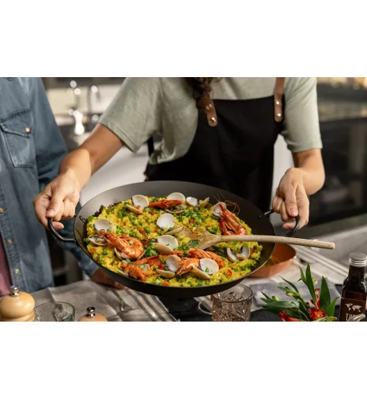 SKOTTSBERG | CARBON STEEL | Patelnia 38 cm z 2 rączkami STAL WĘGLOWA