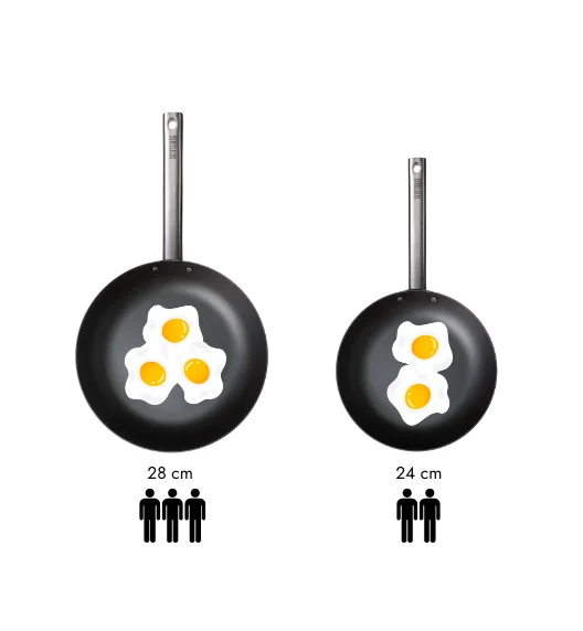 SKOTTSBERG | CARBON STEEL | Wok 24cm STAL WĘGLOWA