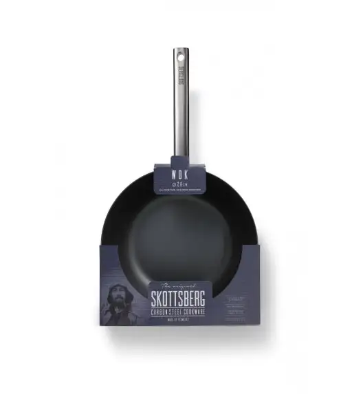 SKOTTSBERG | CARBON STEEL | Wok 28cm STAL WĘGLOWA