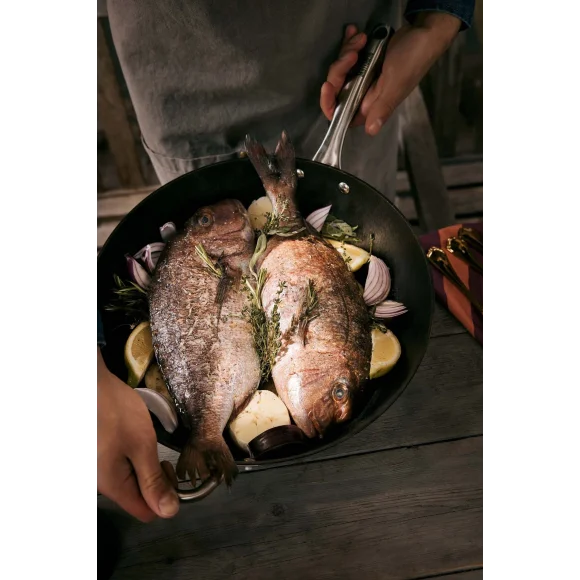 SKOTTSBERG | CAST IRON | Wok 34 cm ŻELIWNY