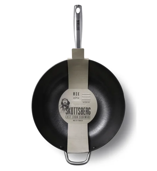 SKOTTSBERG | CAST IRON | Wok 34 cm ŻELIWNY