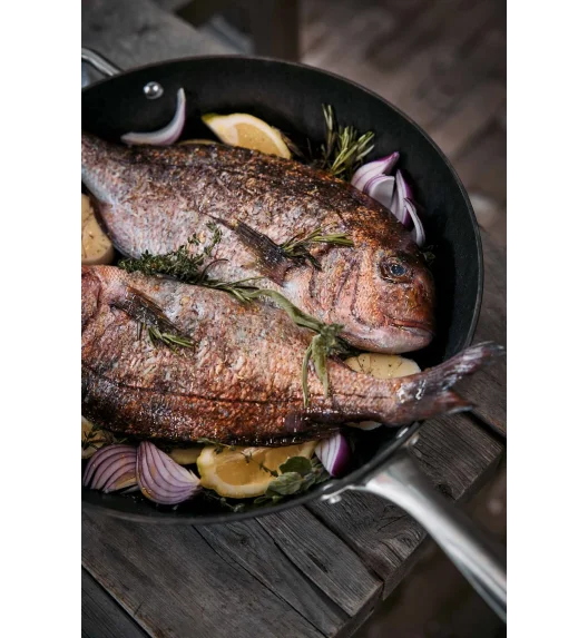 SKOTTSBERG | CAST IRON | Wok 34 cm ŻELIWNY