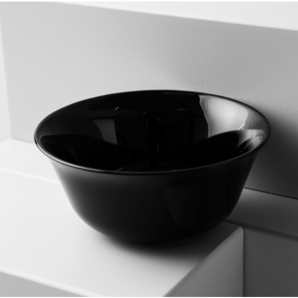 LUMINARC CARINE BLACK Salaterka 12 cm | szkło hartowane |  H4998