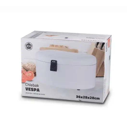 KONIGHOFFER CHLEBAK VESPA BIAŁY 36X23,5X18,5CM