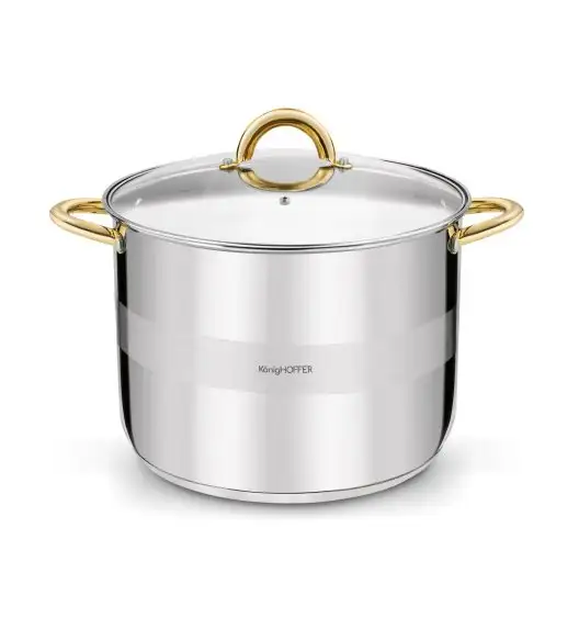 KONIGHOFFER GARNEK WYSOKI FARO 28X21CM 12L INDUKCJA GOLD