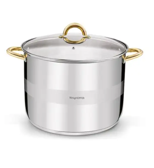 KONIGHOFFER GARNEK WYSOKI FARO 30X22CM 15L INDUKCJA GOLD