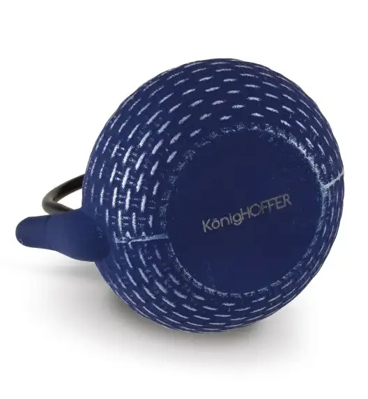 KONIGHOFFER IMBRYK ŻELIWNY HANAKO SILVER Z ZAPARZACZEM 0,8L GRANATOWY