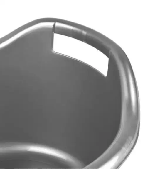 TADAR | HEGA MISKA VERONA OKRĄGŁA 38L SREBRNA