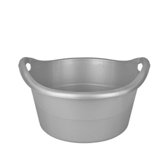 TADAR | HEGA MISKA VERONA OKRĄGŁA 38L SREBRNA