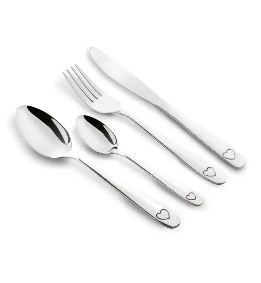 TADAR | LOVELY Sztućce komplet 24 el / 6 os / stal nierdzewna