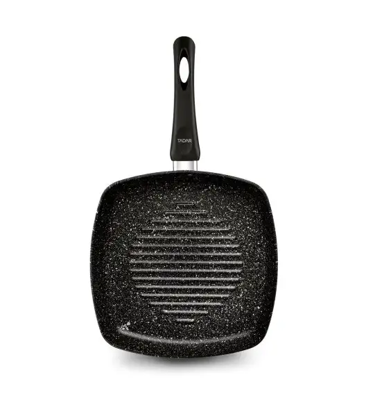 TADAR PATELNIA NON-STICK GRILLOWA MARMARA BLACK 26CM BEZ INDUKCJI