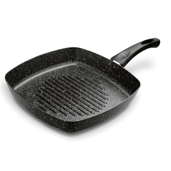 TADAR PATELNIA NON-STICK GRILLOWA MARMARA BLACK 26CM BEZ INDUKCJI