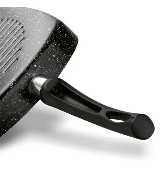 TADAR PATELNIA NON-STICK GRILLOWA MARMARA BLACK 26CM BEZ INDUKCJI