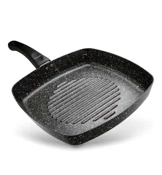 TADAR PATELNIA NON-STICK GRILLOWA MARMARA BLACK 26CM BEZ INDUKCJI