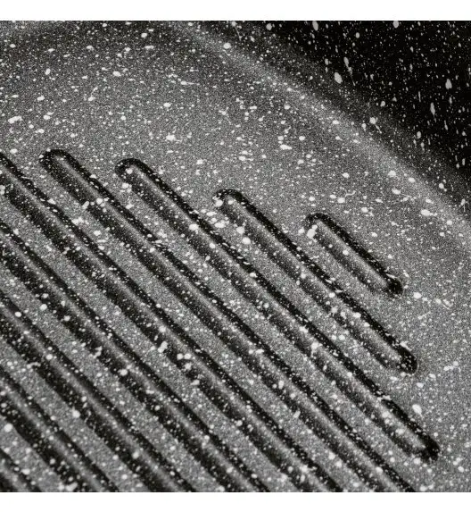 TADAR PATELNIA NON-STICK GRILLOWA MARMARA BLACK 26CM BEZ INDUKCJI