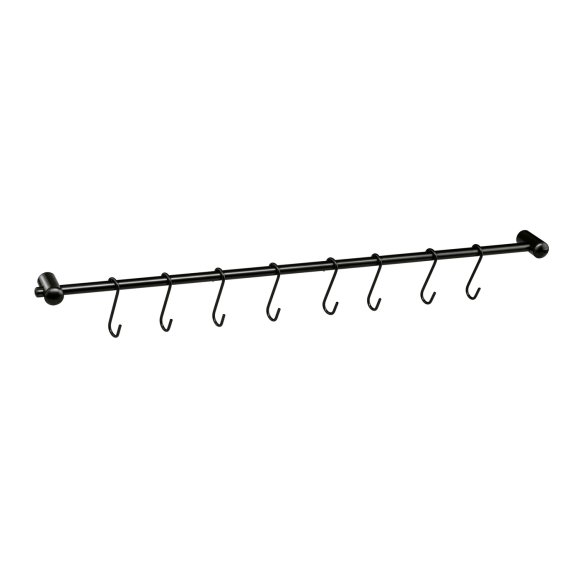 TADAR RELING KUCHENNY Z 8 WIESZAKAMI 54CM CZARNY