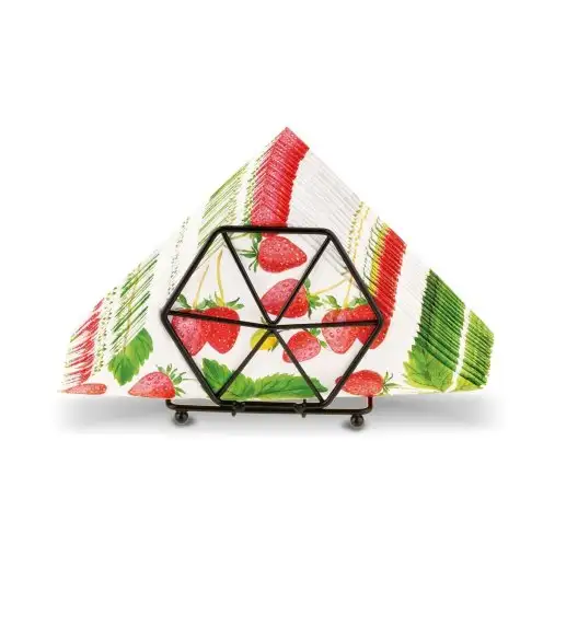 TADAR SERWETNIK DECO CZARNY 11,5X8X11,5CM