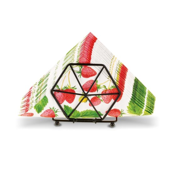 TADAR SERWETNIK DECO CZARNY 11,5X8X11,5CM