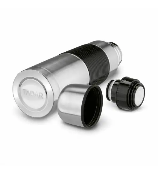 TADAR TERMOS NIERDZEWNY Z CZARNYM SILIKONOWYM UCHWYTEM SILVES 0,75L