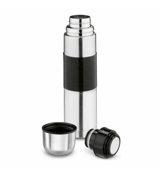 TADAR TERMOS NIERDZEWNY Z CZARNYM SILIKONOWYM UCHWYTEM SILVES 0,75L