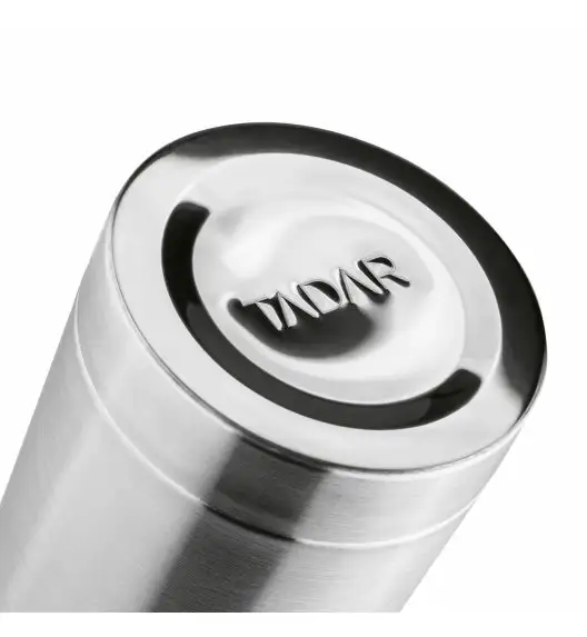 TADAR TERMOS NIERDZEWNY Z CZARNYM SILIKONOWYM UCHWYTEM SILVES 1L
