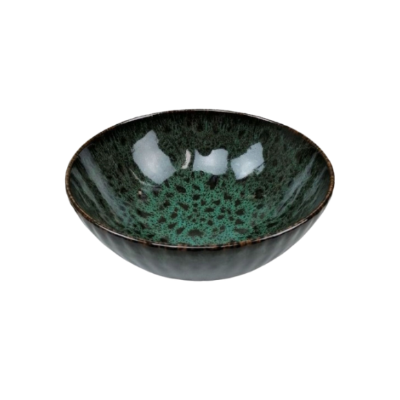 LUBIANA STONEWARE CERAMIKA / JADE ZIELONY / Salaterka 17 cm / odcień zielonego