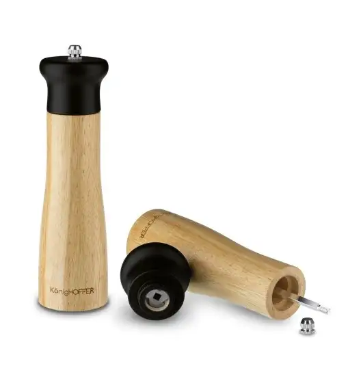 KONIGHOFFER COSMIC MŁYNEK RĘCZNY CZARNY 5,8X5,8X21,5CM