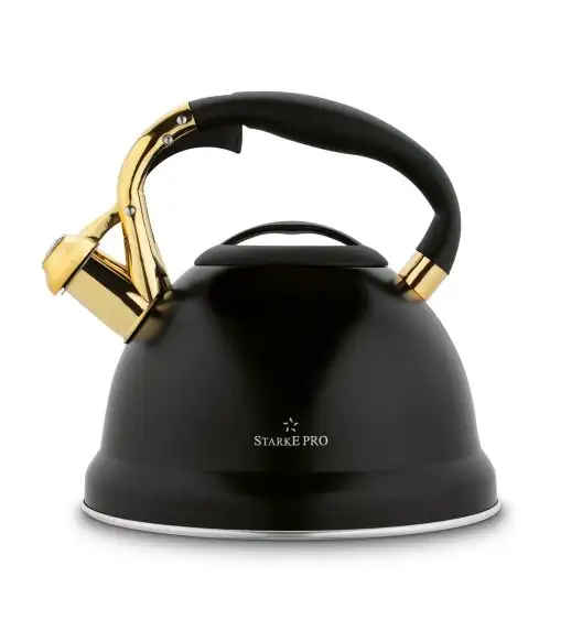 STARKE PRO CZAJNIK ASTERIA II 3L CZARNY MAT + ZŁOTE ELEMENTY INDUKCJA