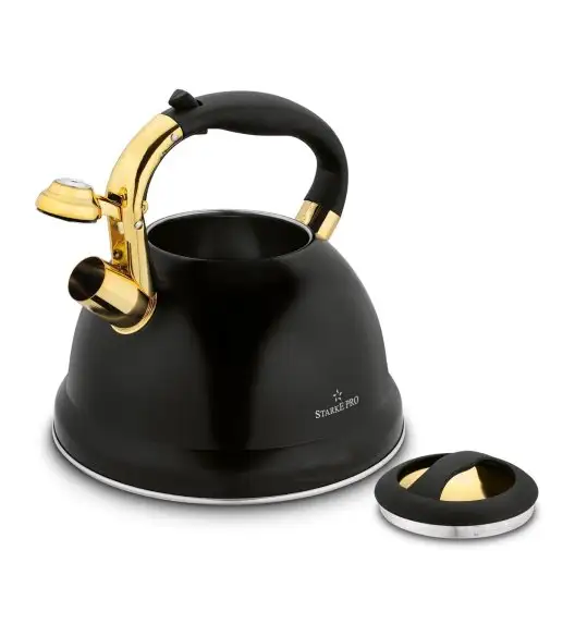 STARKE PRO CZAJNIK ASTERIA II 3L CZARNY MAT + ZŁOTE ELEMENTY INDUKCJA