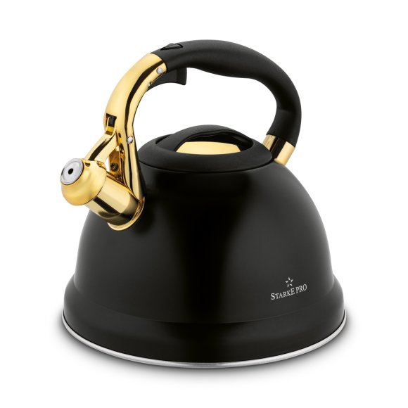 STARKE PRO CZAJNIK ASTERIA II 3L CZARNY MAT + ZŁOTE ELEMENTY INDUKCJA