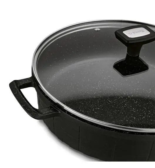 STARKE PRO CROWS MARBLE PATELNIA Z POKRYWĄ 28X7,5 CM