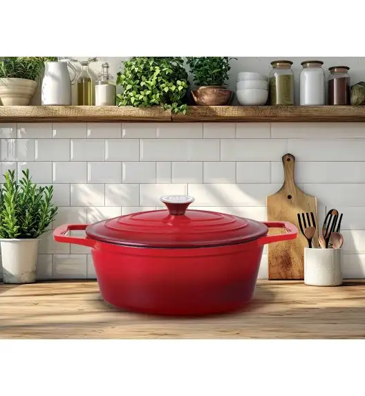 MG HOME | Brytfanna Żeliwna INFINITO 28 cm / emaliowana