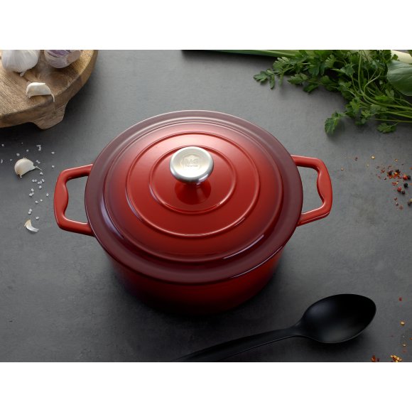 MG HOME | Garnek żeliwny INFINITO 20 cm / emaliowany