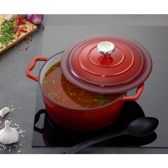MG HOME | Garnek żeliwny INFINITO 20 cm / emaliowany