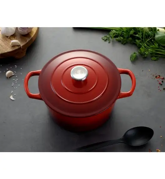 MG HOME | Garnek żeliwny INFINITO 22 cm / emaliowany