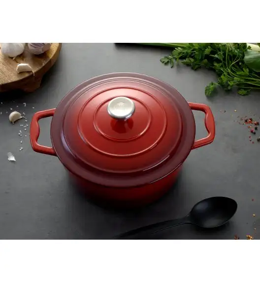 MG HOME | Garnek żeliwny INFINITO 25 cm / emaliowany