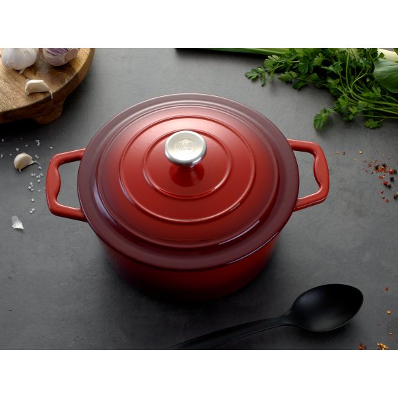 MG HOME | Garnek żeliwny INFINITO 25 cm / emaliowany