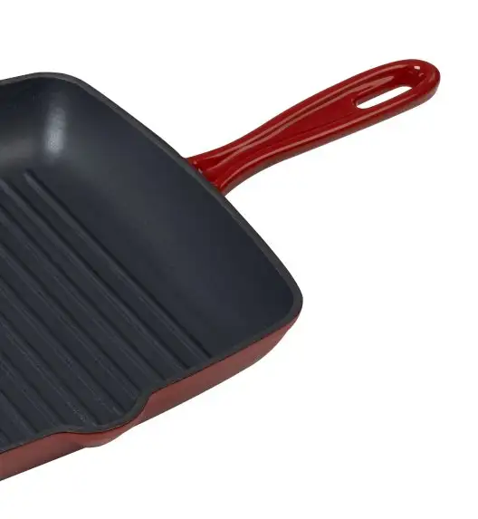 MG HOME | PATELNIA GRILLOWA ŻELIWNA INFINITO 26 CM / nieprzywierająca powłoka