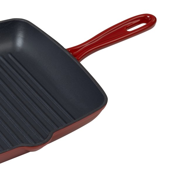 WYPRZEDAŻ! MG HOME | PATELNIA GRILLOWA ŻELIWNA INFINITO 26 CM / nieprzywierająca powłoka