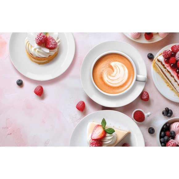 MG HOME | ZESTAW KAWOWY Z PORCELANY CLASSIC 6x240 ml