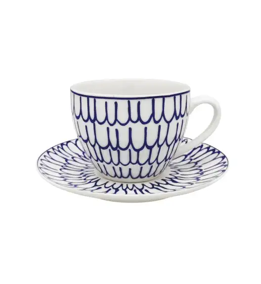 MG HOME | ZESTAW KAWOWY Z PORCELANY FIORI 4x240 ml