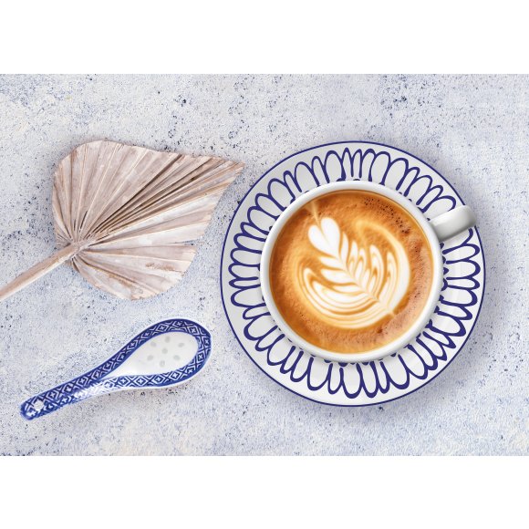 MG HOME | ZESTAW KAWOWY Z PORCELANY FIORI 4x240 ml