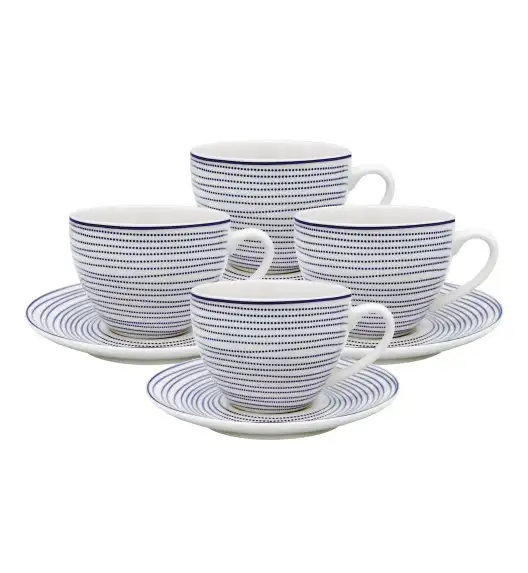 MG HOME | ZESTAW KAWOWY Z PORCELANY MAREA 4x240 ml