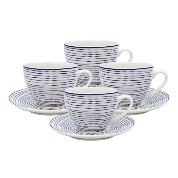 MG HOME | ZESTAW KAWOWY Z PORCELANY MAREA 4x240 ml